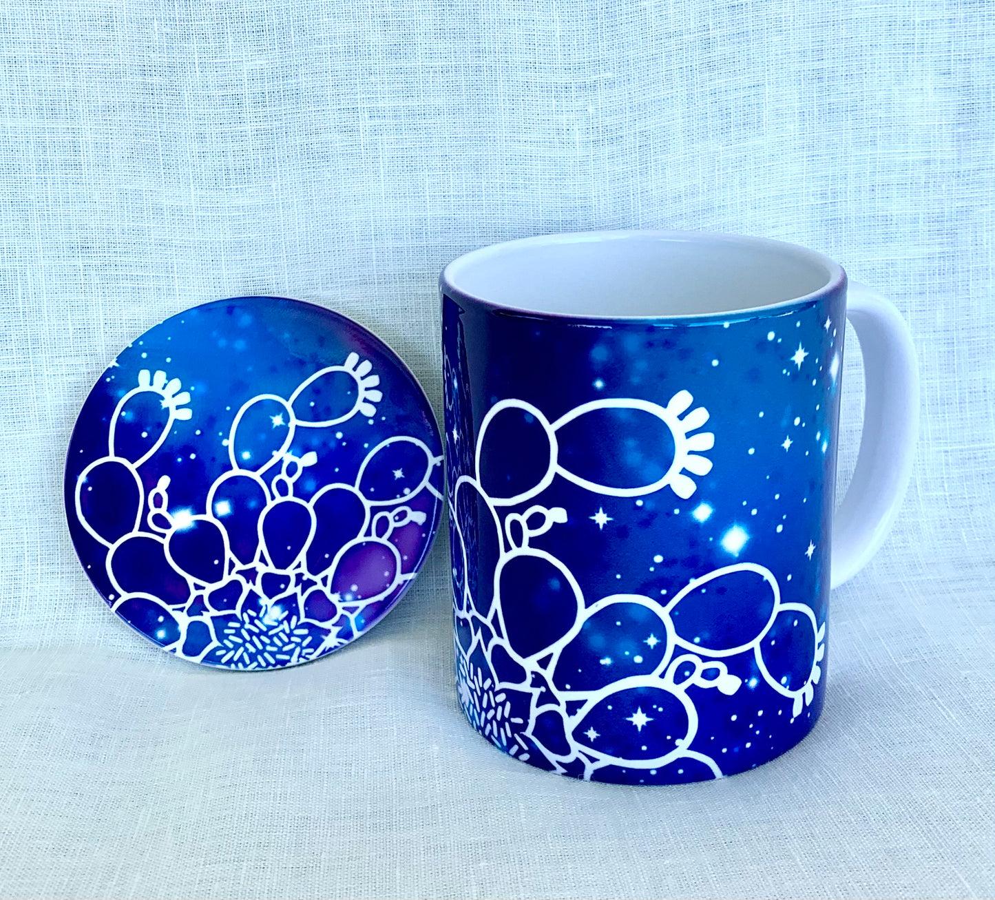 Starry Desert Nights Mug-Blue
