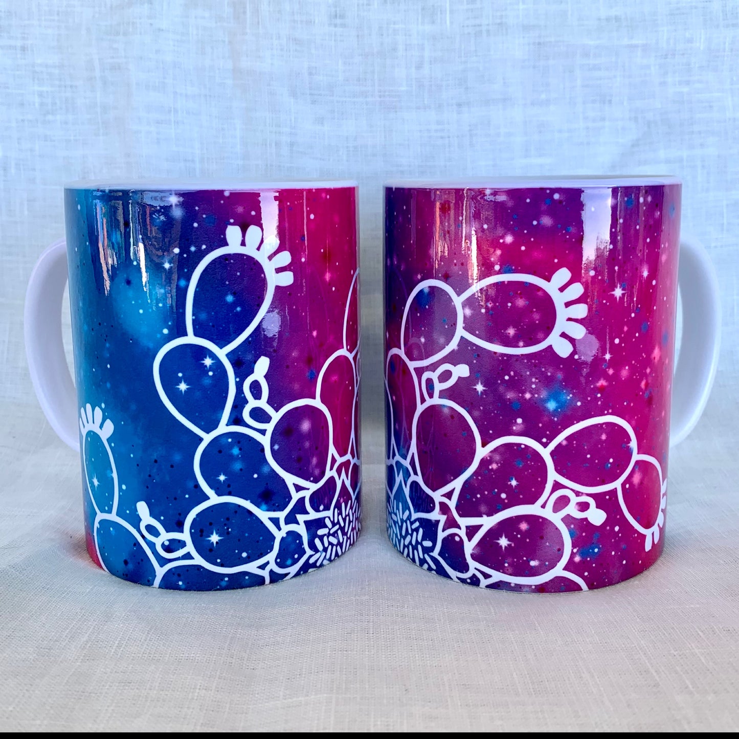 Starry Desert Nights Mug-Pink/Blue