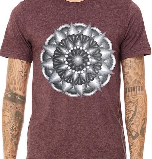 Greyscale Mandala Unisex T-Shirt PRE-ORDER