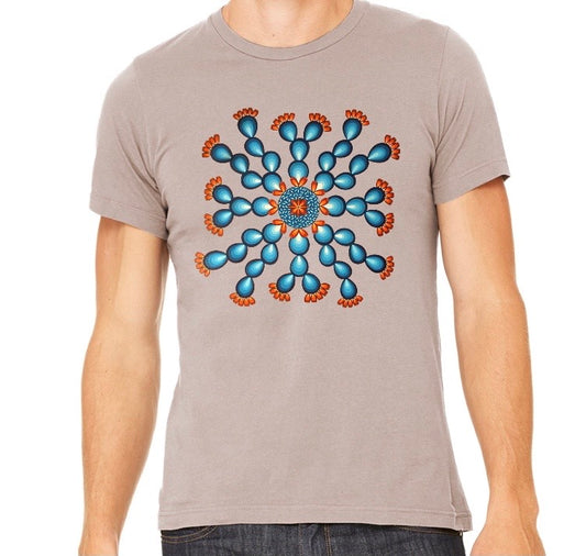 Blue Cactus Mandala Unisex T-Shirt PRE-ORDER