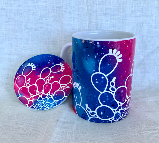 Starry Desert Nights Mug-Pink/Blue