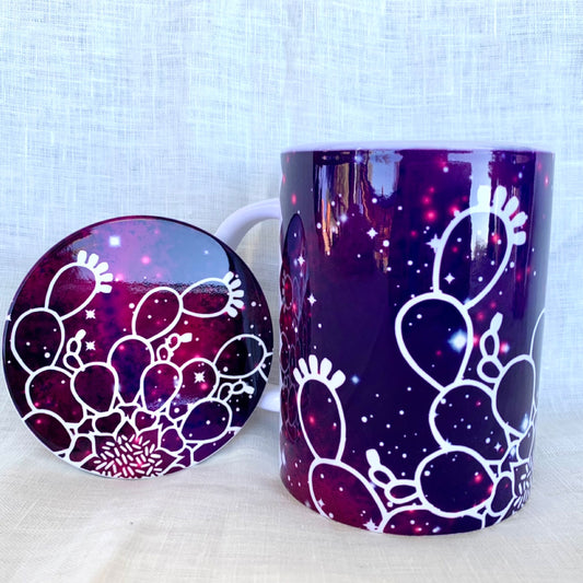 Starry Desert Nights Mug-Purple